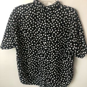 Polka Dot Button Down